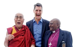 Dalai Lama, Doug Abrams, and Archbishop Desmond Tutu
